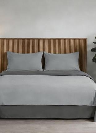 Комплект soho комплект постельного белья полуторный 150*200 light gray/dark gray полиэстер