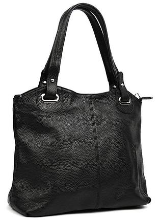 Кожаная женская сумка italy - art2234black virginia conti nai