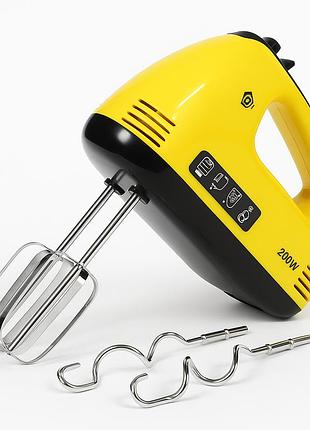 Миксер domotec r6633y, миксер для приготовления крема, миксер удобный ручной, миксер блендер ручной