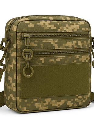 Мужская тактическая сумка edc cordura 600d, сумка из кордуры для патчей пиксель