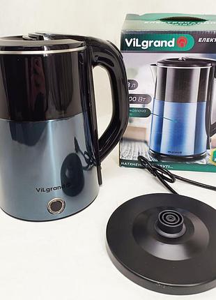Электрочайник vilgrand vs1820 1.8л blue