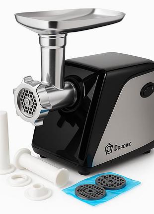 Электрическая мясорубка domotec ms-2022, электромясорубка для дома для домашней колбасы