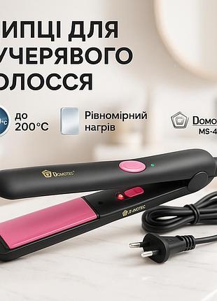 Щипці domotec ms-4908, випрямляч для волосся 2в1, стайлер для укладання, прасування для вирівнювання
