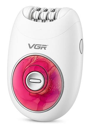 Эпилятор женский аккумуляторный vgr v-706 pink