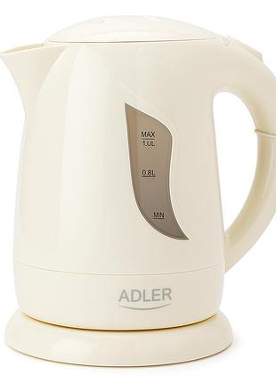 Электрочайник adler ad 08 1.0л beige