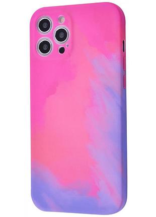 Чехол для apple iphone 12 pro max розово-фиолетовый градиент