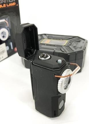 Многофункциональный армейский фонарь d50-smd индикация заряда, зажигалка. цвет: черный