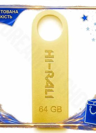 Dm флеш накопитель usb спецификация 2.2 64гб hi-rali золотой ударопрочный моноблок для фото и документ spe|lz