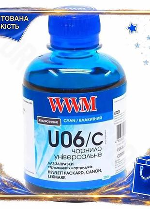 Dm чорнило wwm універсальне специфікація 2.2 cyan 200 мл водорозчинне для принтерів canon hp lexmark б spe|lz