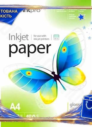 Dm фотобумага printpro глянцевая спецификация 2.2 a4 180 г/м2 100 л для печати фото и изображений бума spe|lz