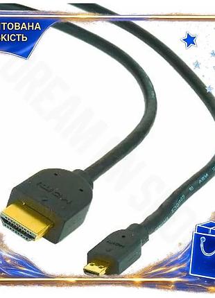 Dm кабель hdmi для спецификация 2.2 micro hdmi 1.8 м cablexpert черный для подключения телевизора и см spe|lz
