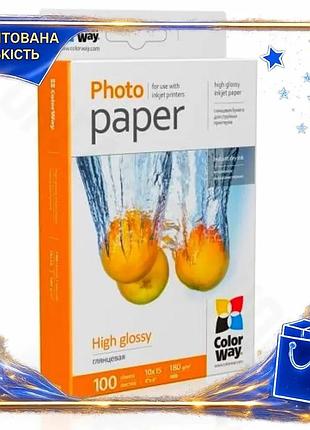 Dm фотобумага colorway глянцевая спецификация 2.2 a6 180 г/м2 100 л для печати фотографий с насыщенным spe|lz