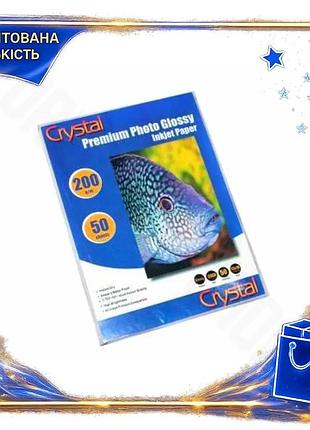 Dm фотопапір crystal глянсовий специфікація 2.2 13x18 200 г/м2 50 арк для друку фото зображень папір д spe|lz