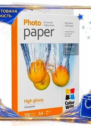 Dm фотобумага colorway глянцевая спецификация 2.2 a4 180 г/м2 100 л для фотоснимков и печати изображен spe|lz