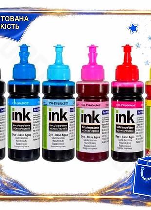 Dm комплект чернил colorway спецификация 2.2 6 шт 100 мл водорастворимые для epson цветные картриджи д spe|lz