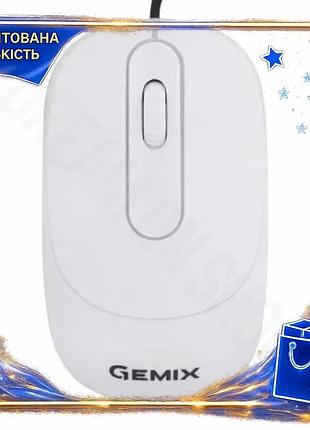 Dm миша gemix дротова специфікація 2.2 оптична usb 800 dpi біла симетрична для комп'ютера та ноутбука spe|lz