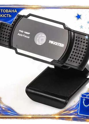 Dm вебкамера maxxter чорна специфікація 2.2 1080p з мікрофоном автофокус для навчання спілкування віде spe|lz