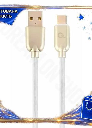 Dm кабель usb am специфікація 2.2 type-c 1 м cablexpert 2.1a білий зарядний кабель для синхронізації т spe|lz