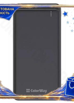 Dm універсальна мобільна батарея специфікація 2.2 10000 mah colorway чорна power bank для зарядки смар spe|lz