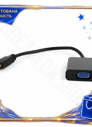 Dm переходник hdmi m-vga спецификация 2.2 f cablexpert черный 15 см конвертер видеосигнала для монитор spe|lz