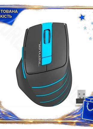 Dm миша a4tech fstyler специфікація 2.2 бездротова grey blue 2000dpi ергономічна комп'ютерна миша для spe|lz