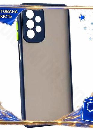 Dm силіконова накладка gingle специфікація 2.2 для смартфона samsung a23 темно-синя чохол для захисту spe|lz