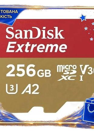 Dm карта пам'яті microsdxc специфікація 2.2 sandisk extreme 256гб uhs-i a2 u3 v30 для смартфонів фотоа spe|lz