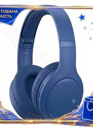 Dm бездротові навушники havit специфікація 2.2 bluetooth 5.1 сині накладні з мікрофоном для музики та spe|lz
