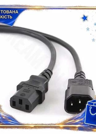 Dm кабель живлення iec специфікація 2.2 c14 - iec c13 1.8 м cablexpert чорний для комп'ютера дбж елект spe|lz