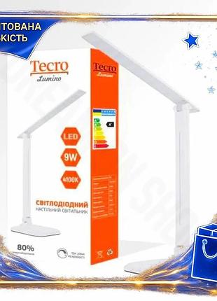 Dm настільна led лампа специфікація 2.2 tecro 9w 500lm білий сенсорна лампа для роботи та навчання spe|lz