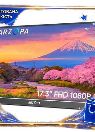 Dm монитор 17.3" arzopa спецификация 2.2 портативный ips 1920x1080 для ноутбука игровой дисплей с type spe|lz