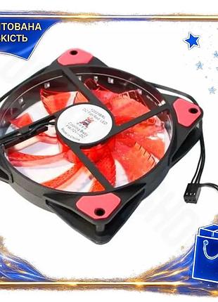 Dm вентилятор 120 мм специфікація 2.2 cooling baby чорний з червоним led підсвічуванням для корпусу ак spe|lz