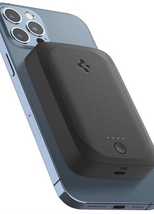 Магнітний повербанк spigen archybrid mag magnetic battery pack 5000 mah magsafe 7.5w usb type-c black