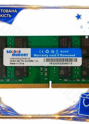 Dm память so-dimm ddr4 спецификация 2.2 16гб 3200мгц golden memory для ноутбука оперативная память для spe|lz