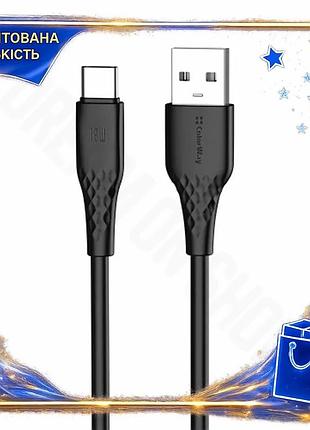 Dm кабель usb type-c специфікація 2.2 2 м colorway чорний для синхронізації і живлення 3a зарядний каб spe|lz
