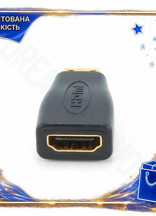 Dm перехідник minihdmi (m) специфікація 2.2 - hdmi (f) cablexpert чорний для підключення пристроїв тел spe|lz