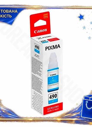 Dm чорнило canon gi-490 специфікація 2.2 cyan водорозчинне 70 мл для принтерів canon друк кольоровий к spe|lz