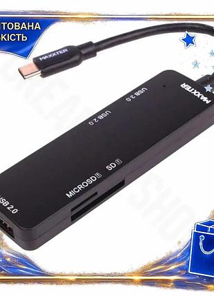 Dm хаб usb maxxter спецификация 2.2 type-c 3.0 черный 1xusb 3.0 2xusb 2.0 microsd sd для компьютера но spe|lz