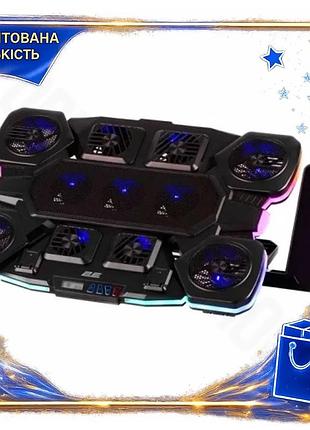 Dm подставка для ноутбука спецификация 2.2 до 17.3" 2e черная с rgb подсветкой для геймеров с вентилят spe|lz