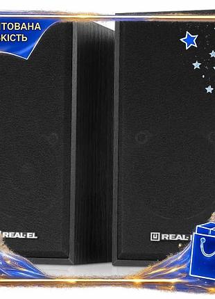 Dm колонки 2.0 real-el специфікація 2.2 чорні usb mini-jack 3,5 мм для комп'ютера та ноутбука акустичн spe|lz