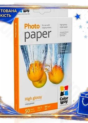 Dm фотопапір colorway глянсовий специфікація 2.2 a6 180 г/м2 50 арк для фотоальбомів друку знімків spe|lz