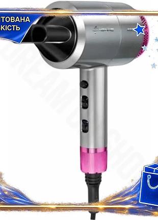 Dm фен mpm 1800w специфікація 2.2 gray/pink для волосся з іонізацією 3 температури і 2 швидкості з кон spe|lz