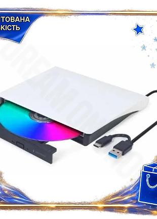 Dm зовнішній оптичний привід специфікація 2.2 gembird white dvd+/-rw usb 3.1 type-c компактний пристрі spe|lz