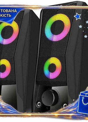 Dm колонки 2.0 real-el спецификация 2.2 usb rgb для компьютера и ноутбука акустическая система с подсв spe|lz
