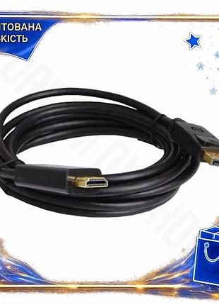 Dm кабель displayport до специфікація 2.2 hdmi 3 м patron чорний для підключення монітора телевізора 4 spe|lz