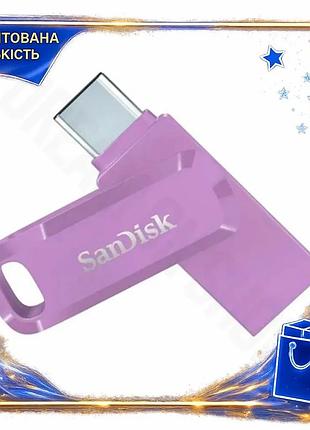 Dm флеш накопитель usb спецификация 2.2 256 гб sandisk ultra dual go фиолетовый с usb type-c для фото spe|lz
