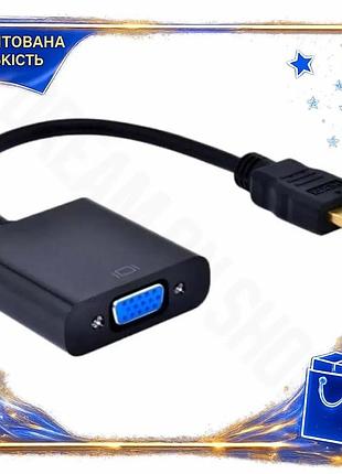 Dm переходник hdmi (m) спецификация 2.2 на vga (f) stlab черный 15 см для проекторов и мониторов адапт spe|lz
