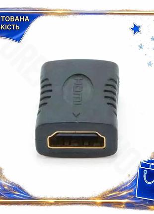 Dm перехідник hdmi f-f специфікація 2.2 cablexpert чорний для з'єднання пристроїв телевізор комп'ютер spe|lz