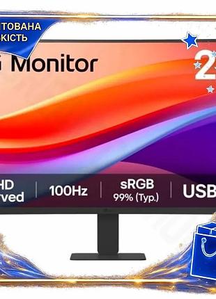 Dm монітор вигнутий 27" специфікація 2.2 lg va 1920x1080 100 гц для ігор та роботи з usb type-c hdmi spe|lz