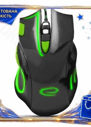 Dm миша esperanza black-green специфікація 2.2 оптична usb 2400 dpi ігрова з підсвічуванням для комп'ю spe|lz